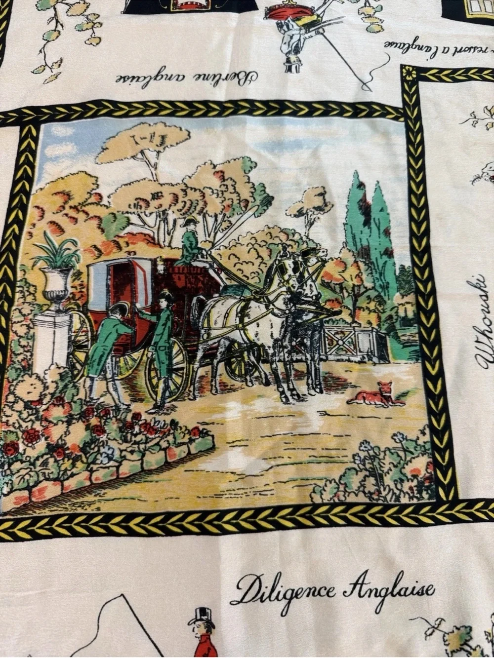 Vintage silk scarf